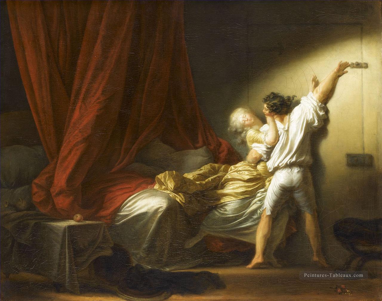 Le Verrou Rococo Hédonisme érotisme Jean Honoré Fragonard Peintures à l'huile